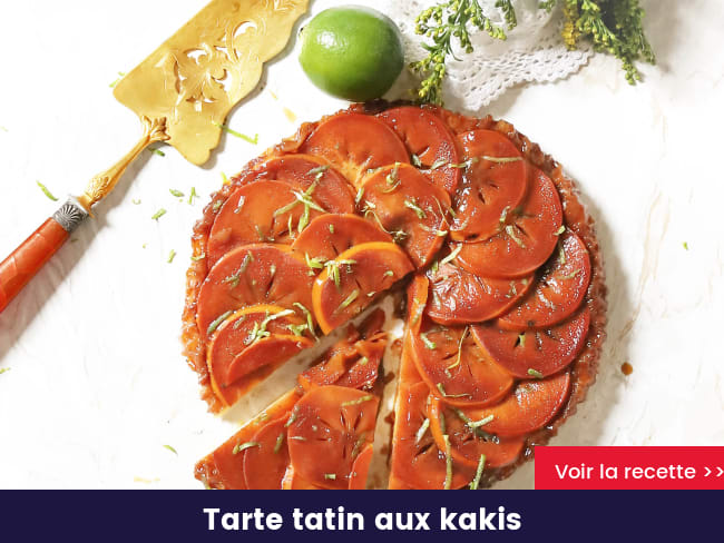 Tarte tatin aux kakis